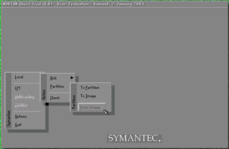 Symantec Norton GHOST Resimli anlatim