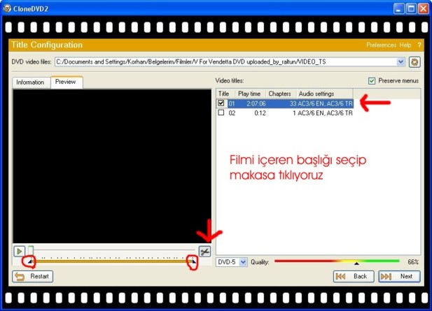 Clone DVD ile Dvd Film Kopyalama Sıkıştırma Bölme İşlemi [Resimli Anlatım]