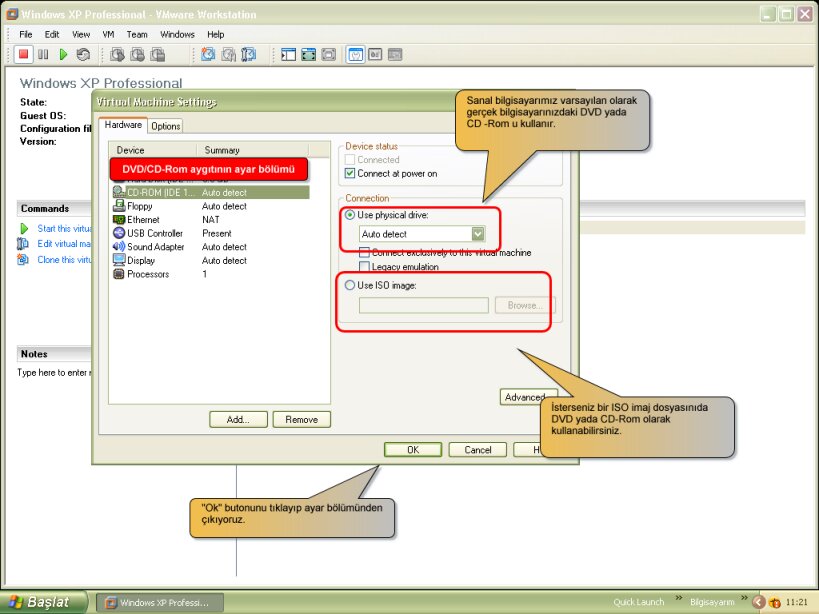 Sanal Bilgisayar (WMvare Workstation ) Sanal Bilgisayar (WMvare Workstation )