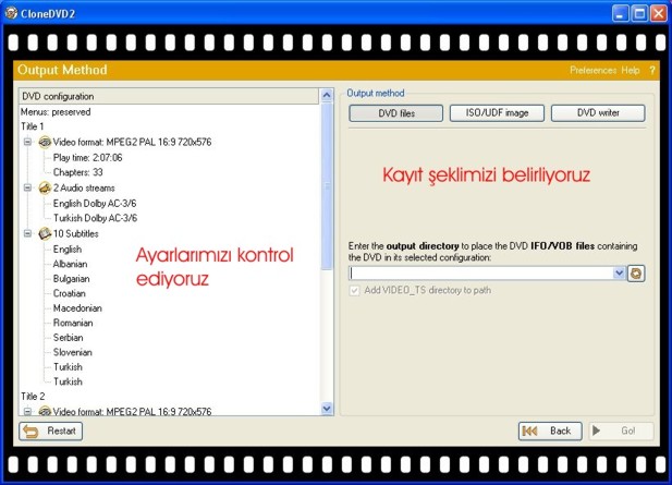 Clone DVD ile Dvd Film Kopyalama Sıkıştırma Bölme İşlemi [Resimli Anlatım]