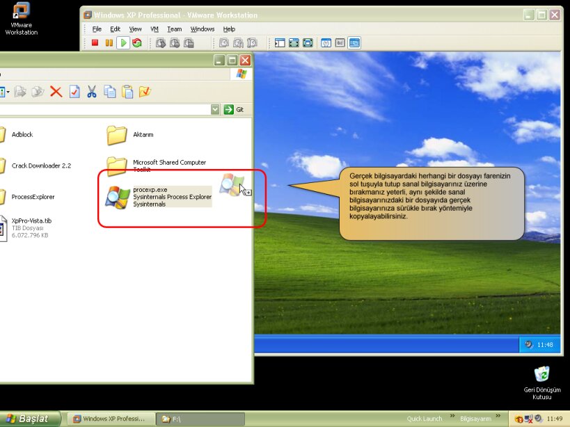 Sanal Bilgisayar (WMvare Workstation ) Sanal Bilgisayar (WMvare Workstation )