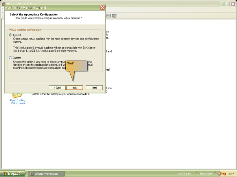 Sanal Bilgisayar (WMvare Workstation ) Sanal Bilgisayar (WMvare Workstation )