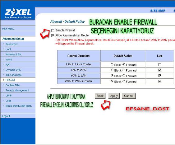 [Resimli] ZYXEL Prestige 600 Modemlerde Port Açma