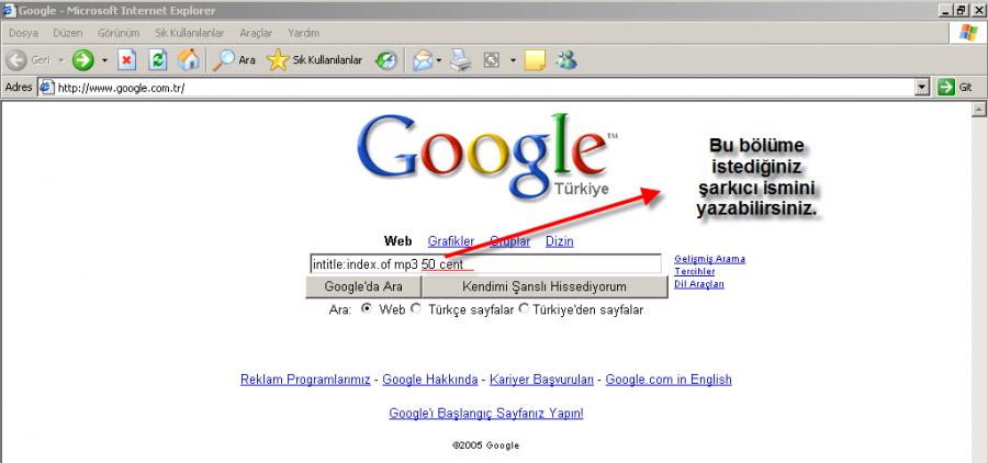 Google da mp3 nasil aranir ve nasil bulunur (resimli anlatim)