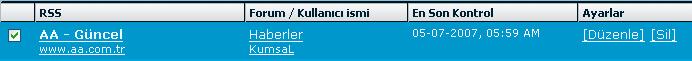 RSS haber botu ekleme RSS haber botu ekleme