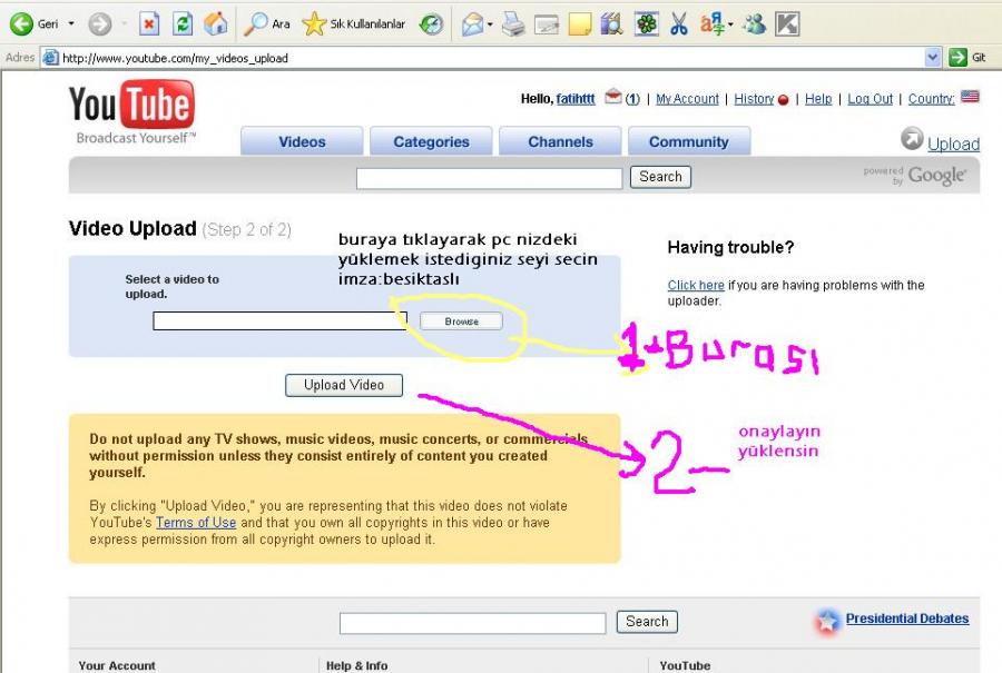 Youtube video nasıl yüklenir resimli anlatım