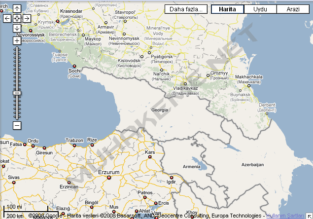 Google Gürcistan'ı Haritadan Sildi