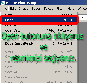 Photoshop'ta Resim Eskitme Efekti