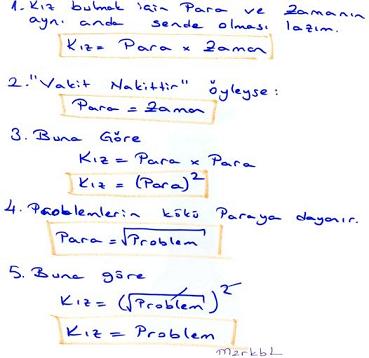 bir öğrencinin sınav kağıdı