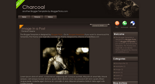 Charcoal Blogger Template indir-download