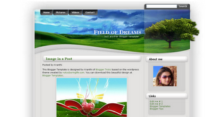 Field of Dreams Blogger Template indir-download