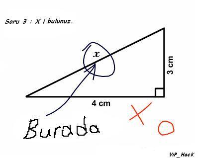 bir öğrencinin sınav kağıdı