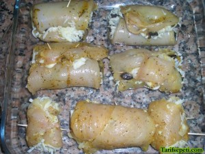Dil peynirli Tavuk sarma Dil peynirli Tavuk sarma
