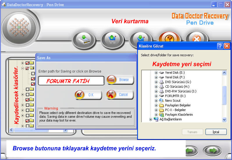 USB ve Hafıza Kartlarında Silinen Verilerinizi Kurtarın "Data Doctor Recovery"