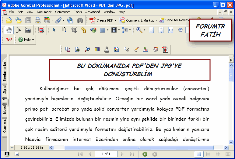 Online format dönüstürücü (Word - pdf - jpg formatlarini farkli formatlara dönüstür)