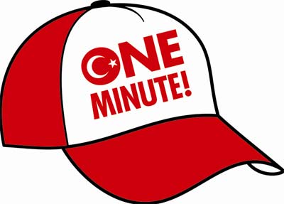 ''one minute'' tişörtleri