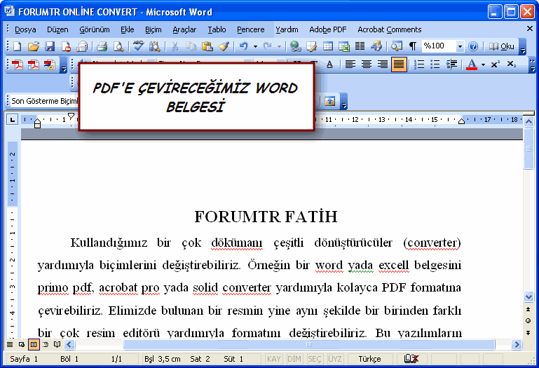 Online format dönüstürücü (Word - pdf - jpg formatlarini farkli formatlara dönüstür) Online format dönüstürücü (Word - pdf - jpg formatlarini farkli formatlara dönüstür)
