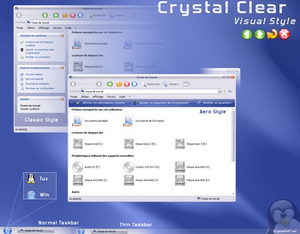 Clean Crystal Clear - XP Blue Tema   Bonus
