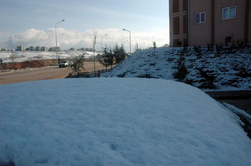 Eskişehir beyaza büründü Eskişehir beyaza büründü