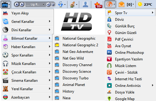 En iyi HD tv izleme programı - Radio dinleme - Sosyal Ağlar ve Daha Fazlası