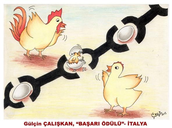 Savaş karşıtı karikatürüyle dünya birincisi oldu Savaş karşıtı karikatürüyle dünya birincisi oldu