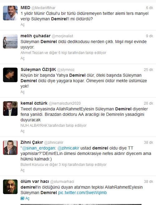 'Demirel öldü' iddialarına doktorundan açıklama