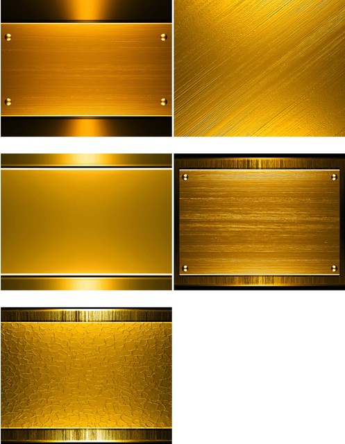 Gold Metal Plate