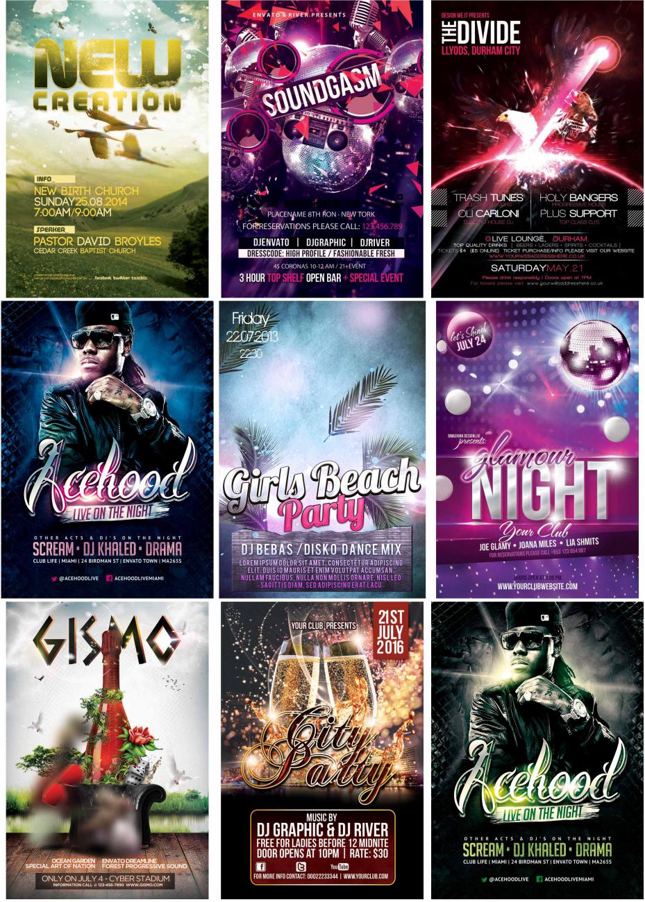 Poster -Afiş Şablonları Paketi Poster -Afiş Şablonları Paketi