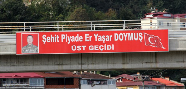 Şehit erin ismi üstgeçide verildi 