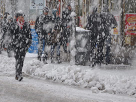 29 şehir için yoğun kar uyarısı 