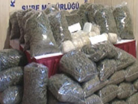 44 çuval uyuşturucu madde imha edildi