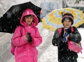 5 ilde eğitime kar yağışı engeli 