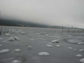 Abant Gölü dondu 