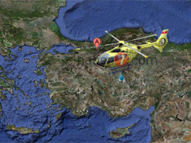 Ambulans helikopter 247 vakaya uçtu 