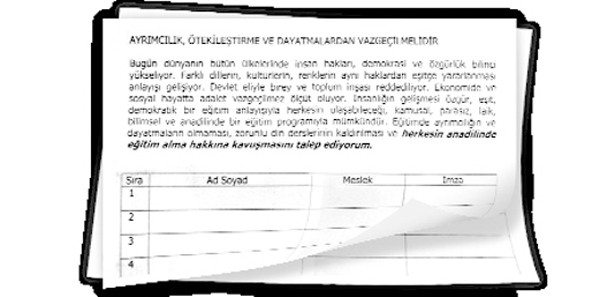 Anadil kampanyası din dersi karşıtlığına dönüştü