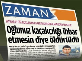 Askere 'oğlunuz intihar etmedi' mektubu tehdidi