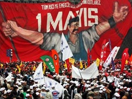 BDP´liler de 1 Mayıs için Taksim´de