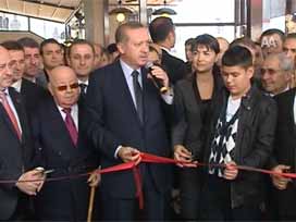 Başbakan Erdoğan cafeterya açtı 