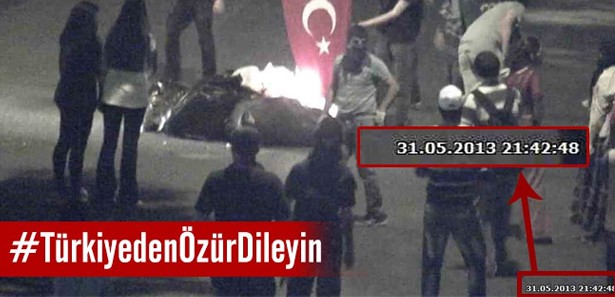 Bayrak yakmanın Ankara'da gerçekleştiğinin kanıtı