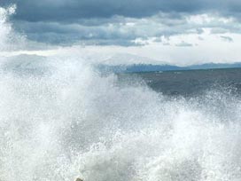 Bodrum'da şiddetli rüzgar etkili oluyor 