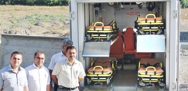 Bu ambulans, aynı anda 4 kişi taşıyabilecek 