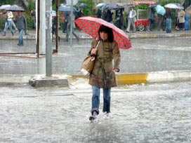 Çanakkale genelinde kuvvetli yağış 