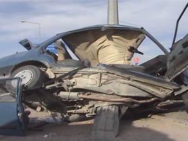 Çankırı'da trafik kazası: 1 ölü, 2 yaralı 
