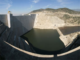 Çine Barajı'nda sular yükseliyor 