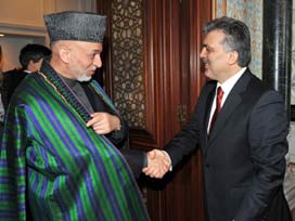 Cumhurbaşkanı Gül ve Karzai biraraya geldi 