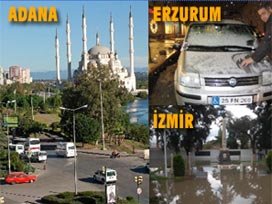 Doğu'da kar İzmir'de sel Adana'da bahar