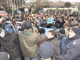 Edirne’de ulaşım zammı protestosu /