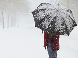 Edirne'de beklenen kar yağışı başladı 