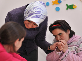 Engelli çocukların Hayrunnisa Gül sevinci