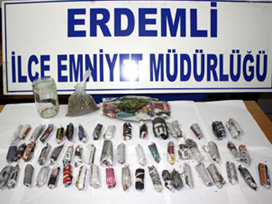 Erdemli'de 350 kilo esrar ele geçirildi